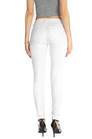 Pantalón Corte Jeans Blanco