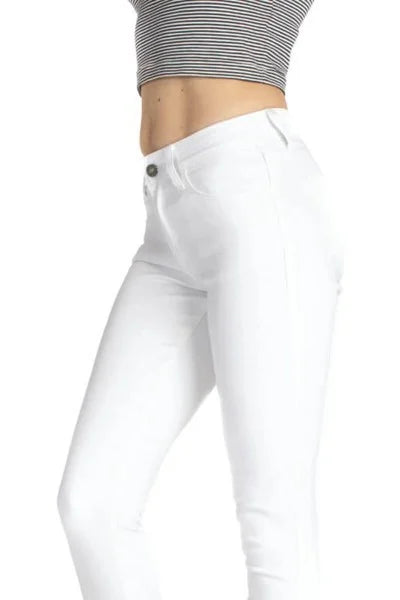 Pantalón Corte Jeans Blanco