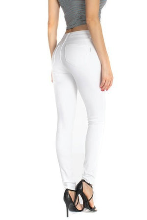 Pantalón Corte Jeans Blanco